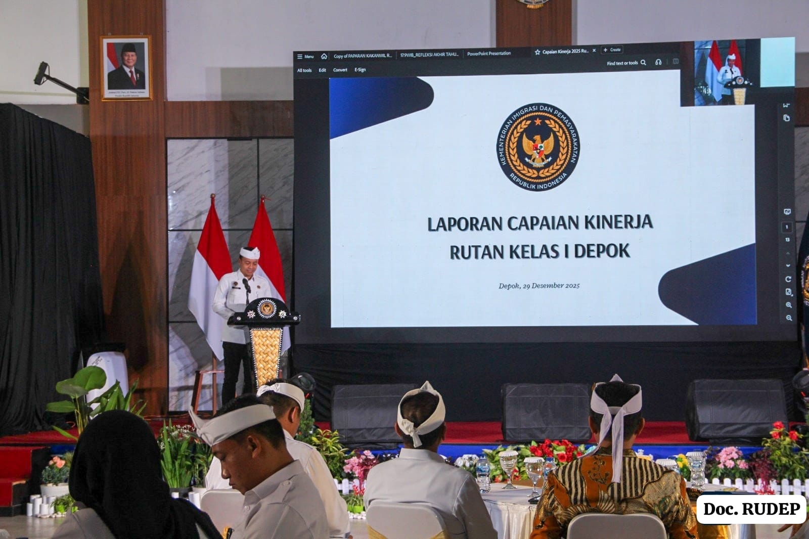 Refleksi Akhir Tahun 2025 Kanwil DITJENPAS Jabar, Karutan Depok Paparkan Laporan Capaian Kinerja