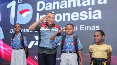 Tas Baru, Semangat Baru, Pertamina Turut Kembangkan Senyum Pelajar Indonesia di HUT ke-1 Danantara