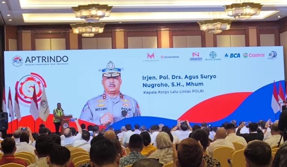 Hadir di Munas Aptrindo, Kakorlantas Polri Siapkan Penegakan Hukum Tegas untuk Zero ODOL 2027