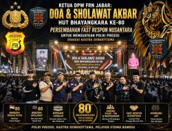 HUT Bhayangkara ke-80, PW FRN Persembahkan Doa dan Sholawat Akbar untuk Menguatkan Pengabdian Polri kepada Bangsa
