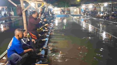 Team Bodre’x Taklukkan Ikan Bawal Kolam Mahkota Arhanud
