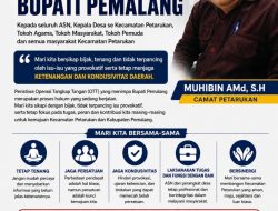 Pasca OTT Bupati Pemalang, Camat Patarukan Imbau As dan masyarakat Tetap Tenang dan Menjaga Kondusifitas