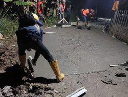Tanpa Penanggung Jawab di Lokasi, Mutu Pengecoran Jalan Tapos Dipertanyakan