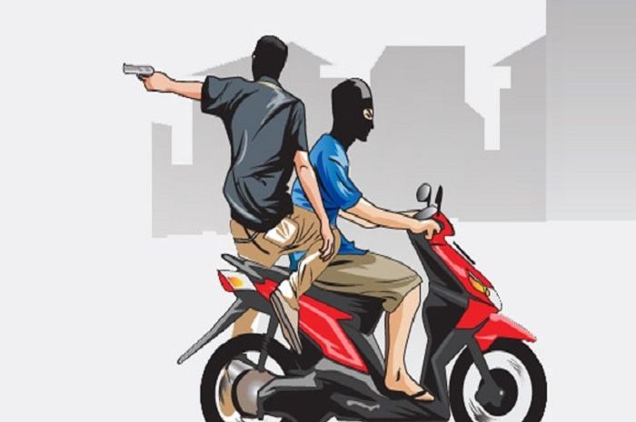 Mencekam! Curanmor Bawa Senjata Api Beraksi di Mekarjaya Depok