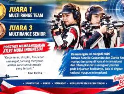 The Twins Berjaya! Aurellia dan Clarisa Sabet Emas di Kejuaraan Menembak Internasional 2026