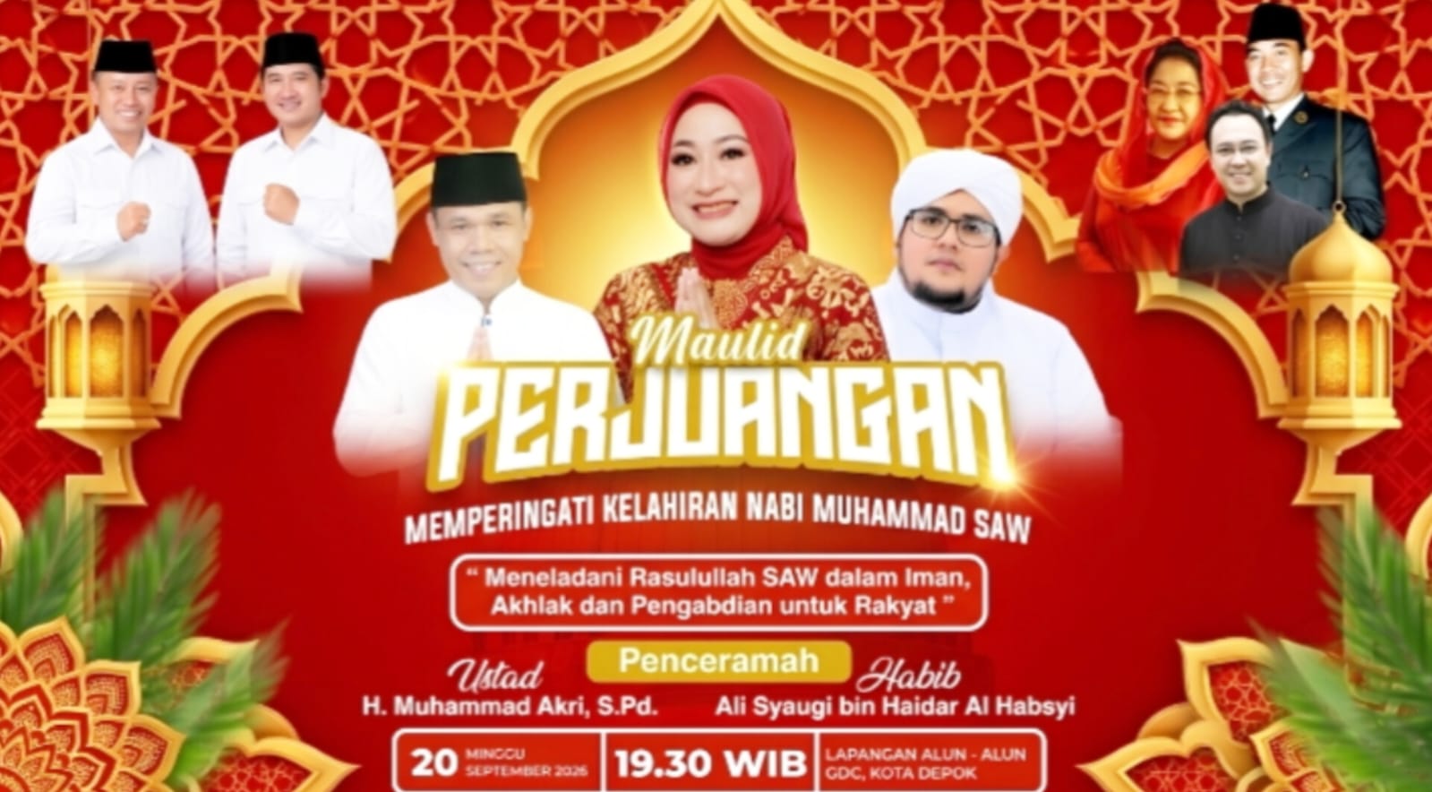 Catat Tanggalnya! Hj. Yuni Indriany Ajak Warga Depok Teladani Akhlak dan Perjuangan Rasulullah SAW