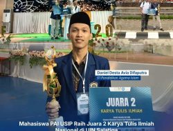 Daniel Desta, Mahasiswa PAI USIP, Sabet Juara 2 Nasional Lomba Karya Tulis di UIN Salatiga