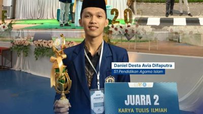 Daniel Desta, Mahasiswa PAI USIP, Sabet Juara 2 Nasional Lomba Karya Tulis di UIN Salatiga