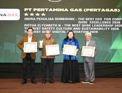 Pertagas Raih 4 Penghargaan IQSA 2026, Bukti Komitmen Keselamatan Berkelanjutan dan Inovasi Digital