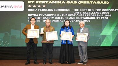 Pertagas Raih 4 Penghargaan IQSA 2026, Bukti Komitmen Keselamatan Berkelanjutan dan Inovasi Digital