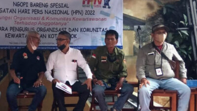 Edisi Spesial HPN 2022, Ngopi Bareng Sekber Wartawan Kota Depok Dikemas Apik