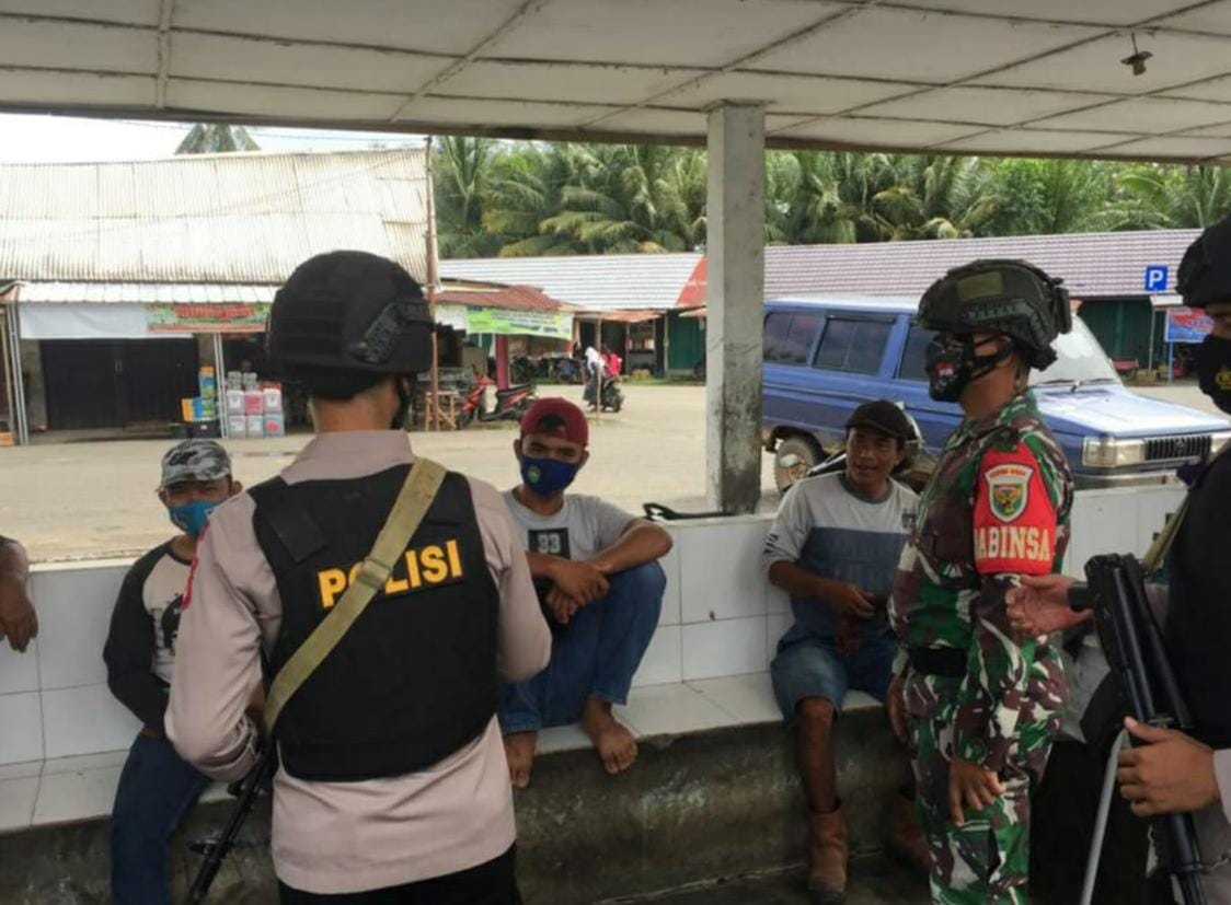 Tingkatkan Sinergitas TNI – Polri, Brimob Sumsel Sambangi Mako Koramil 404-03