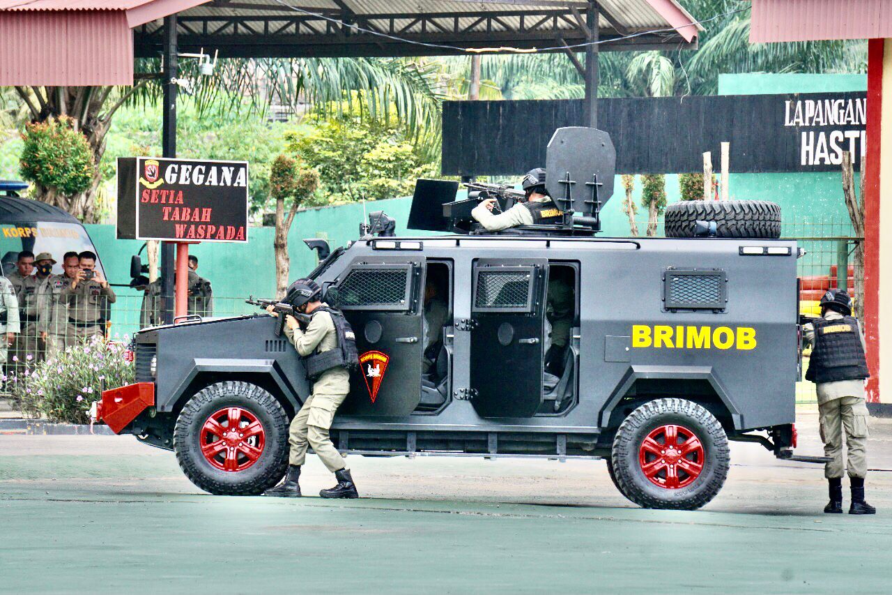 Hadapi Ancaman Teror Di Wilayah Palembang, Inilah Kesiapan Personel Brimob Sumsel