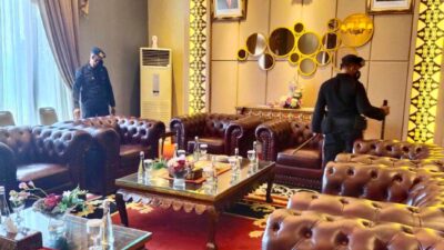 Kunker Kapolri Di Palembang, Gegana Polda Sumsel Lakukan Pengamanan