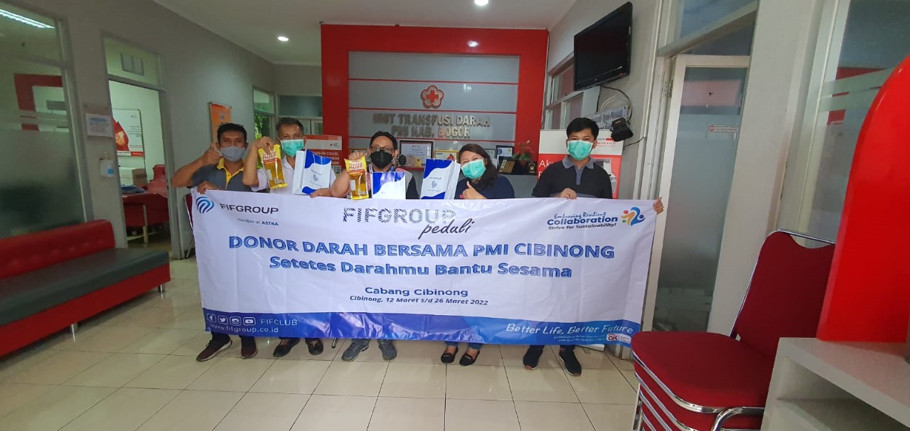 Wujud Kepedulian, FIFGROUP  Cabang Cibinong Bersama PMI Kabupaten Bogor  Gelar  Donor Darah