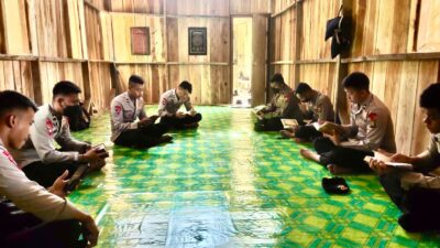 Tingkatkan Keimanan dan Ketaqwaan, Sekalkgus  Ciptakan Pribadi Yang Berakhlak Baik, Selama  Ramadhan, Brimob Sumsel Tadarus Alquran