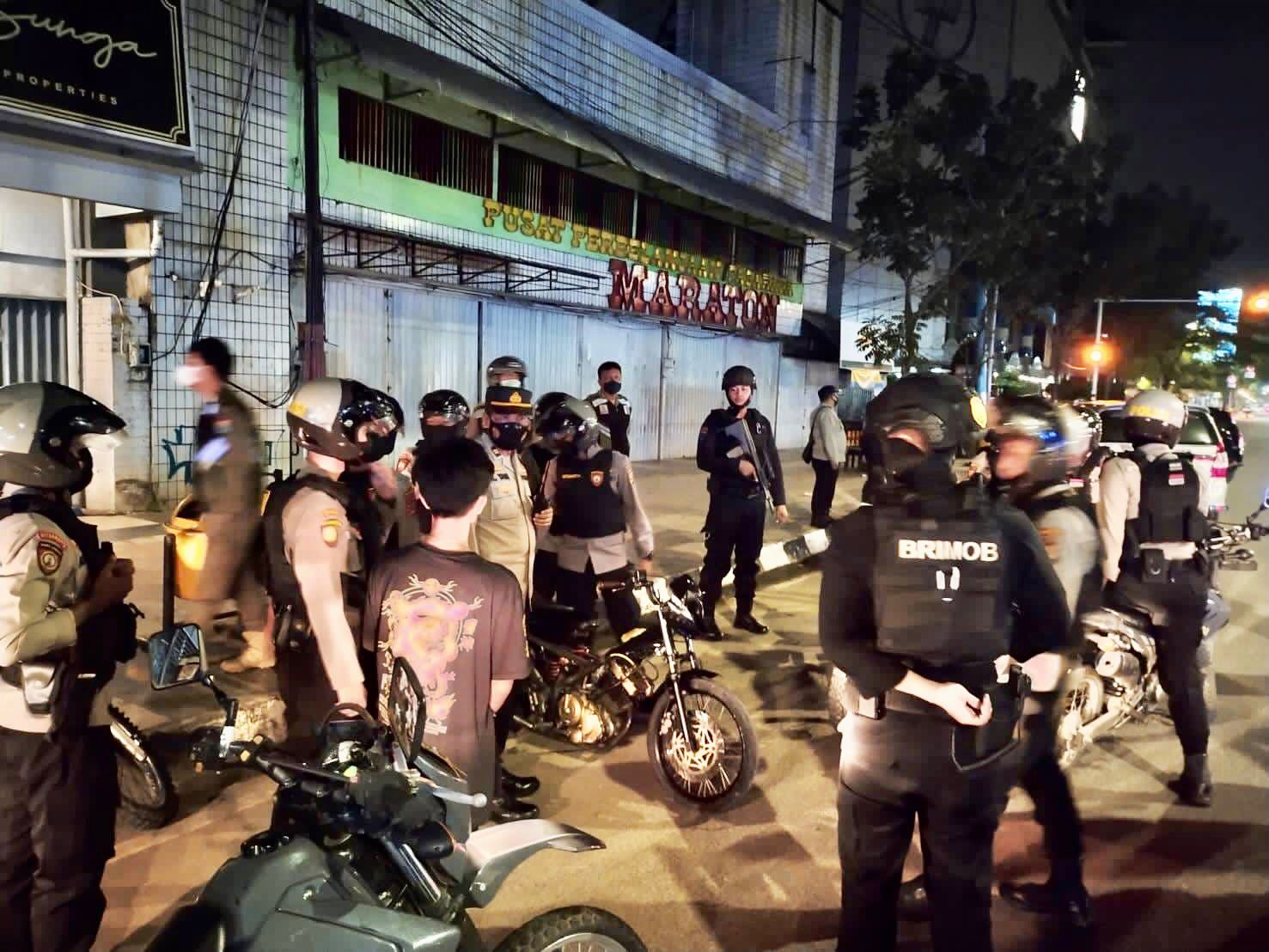 Back Up Satuan Kewilayahan, Polrestabes Palembang Terjunkan Gegana Brimob Sumsel Dalam Patroli  Antisipasi 3C