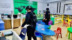 Tim Gegana Polda Sumsel, Sisir Singapore Internasional School Palembang Pasca Diteror Bom
