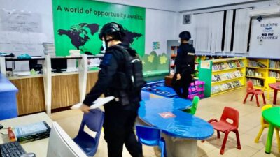 Tim Gegana Polda Sumsel, Sisir Singapore Internasional School Palembang Pasca Diteror Bom
