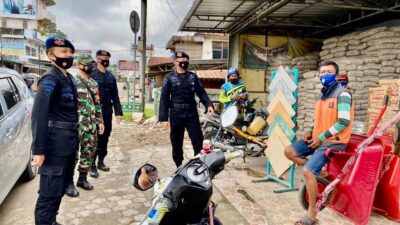 Bersama Koramil 404-03, Di Bulan Puasa Brimob Polda Sumsel Tetap Laksanakan Patroli