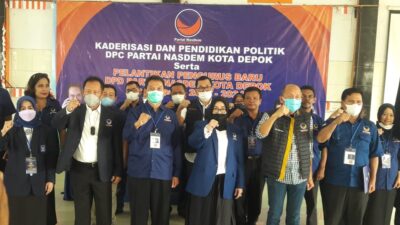 Mantan Sekda Hardiono Resmi Dilantik Sebagai Ketua DPD NasDem Kota  Depok Periode 2022-2024