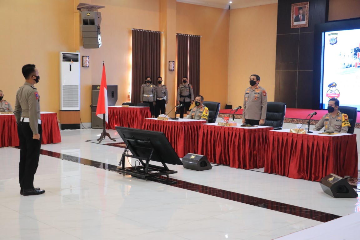 Kapolda DIY Pimpin Langsung Latihan Pra Operasi Hadapi Arus Mudik Idul Fitri