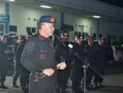 Dalam Pengamanan Aksi Unras BEM UI & AMI, Brimob Sumsel Kirim Satu SSK personel, BKO Polda Metro Jaya