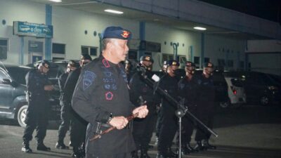 Dalam Pengamanan Aksi Unras BEM UI & AMI, Brimob Sumsel Kirim Satu SSK personel, BKO Polda Metro Jaya