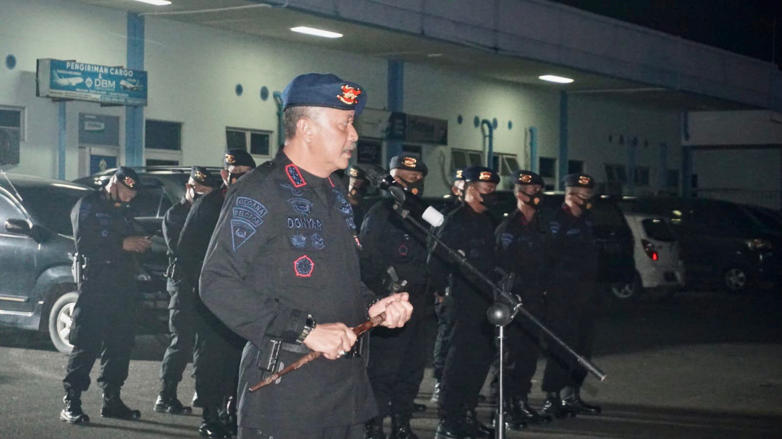 Dalam Pengamanan Aksi Unras BEM UI & AMI, Brimob Sumsel Kirim Satu SSK personel, BKO Polda Metro Jaya