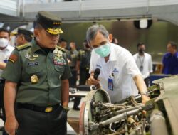 Sambangi PT DI, KASAD Berikan Apresiasi Atas Dukungan Kesiapan Operasional Pesawat TNI  AD