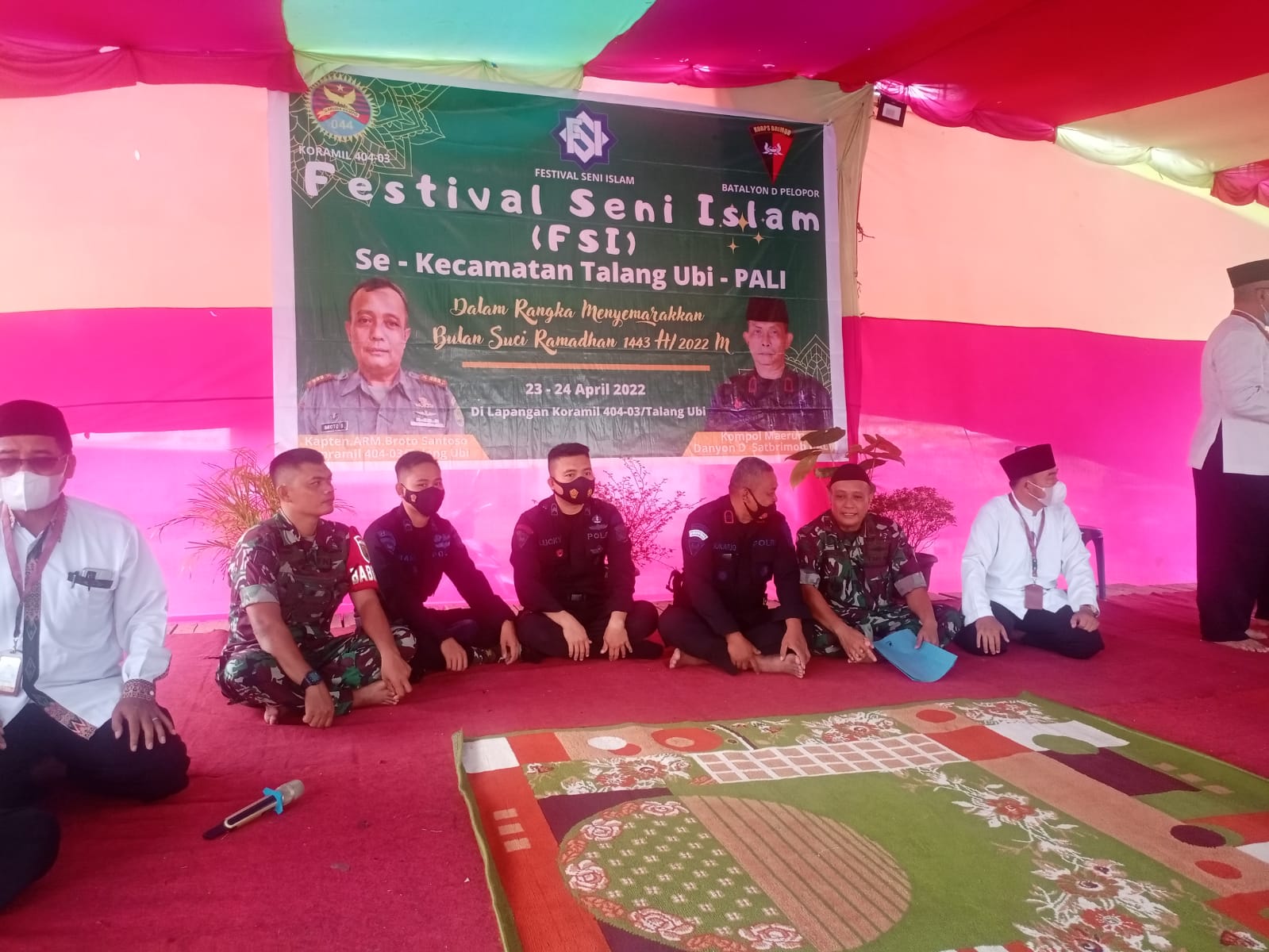 Brimob, TNI, Bersama Tokoh Masyarakat Kabupaten Pali, Gelar Festival Seni Islam