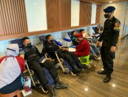 Giat  Donor Darah Mapanbumi Libatkan Batalyon B Satbrimob Polda Kaltim