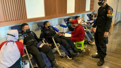 Giat  Donor Darah Mapanbumi Libatkan Batalyon B Satbrimob Polda Kaltim