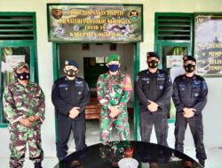 Tingkatkan Kemitraan dan Sinergitas TNI-Polri, Brimob Sumsel Sambangi Koramil 402-07/Indralaya