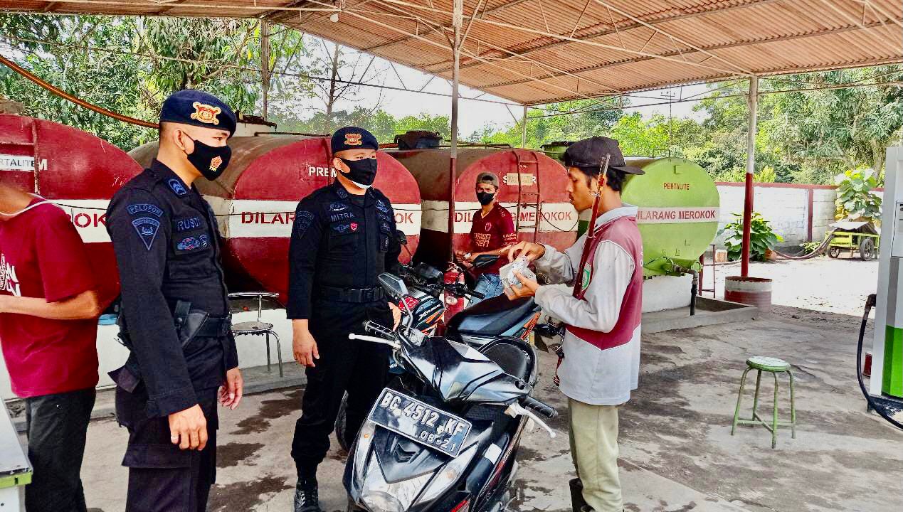 Jelang H-4 Idul Fitri 1443 H, Brimob Sumsel Ingatkan  Masyarakat Terkait Prokes