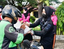 Jelang H-4 Lebaran Idul Fitri, Brimob Sumsel Ingatkan  Masyarakat Terkait Prokes
