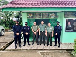 Lakukan Kunjungan Ke Pabung Kodim 0402 Ogan Ilir, Ini Yang Disampaikan Personel Satbrimob Polda Sumsel