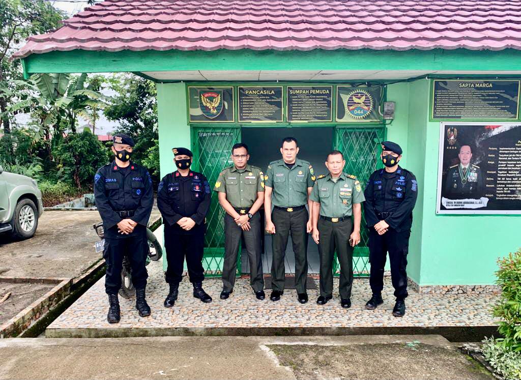 Lakukan Kunjungan Ke Pabung Kodim 0402 Ogan Ilir, Ini Yang Disampaikan Personel Satbrimob Polda Sumsel