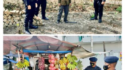 Sambangi Pedagang dan Petani di OKU Timur, Brimob Sumsel Himbau Agar Masyarakat Lapor Bila Ada Gangguan Keamanan