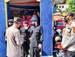 Pastikan Keamanan Jelang Idul Fitri 1443 H, Dansat Brimob Sumsel Cek Pos Pengamanan Ops Ketupat Musi 2022