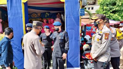 Pastikan Keamanan Jelang Idul Fitri 1443 H, Dansat Brimob Sumsel Cek Pos Pengamanan Ops Ketupat Musi 2022