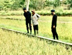 Himbauan Dukung Ketahanan Pagan Nasional, disampaikan Personel Brimob Polda Sumsel Saat Sambangi Petani Dan Peternak Di OKU Timur