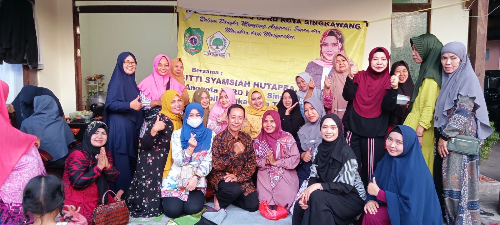 Reses Ke-2 Anggota Dewan Sitti Syamsiah Hutape S. Hut Untuk Menyerap Aspirasi Masyarakat Singkawang Tengah.