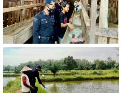 Wujud Kepedulian Dalam Menjaga Ketahanan Pangan Nasional, Personel Brimob Polda Sumsel Sambangi Peternak Kambing di OKU Timur