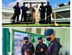 Suasana Penuh Keakraban Warnai Kunjungan Personel Brimob Sumsel  Di Kodam II/Sriwijaya