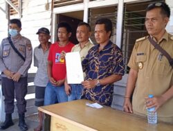 PT. MKI Menyepakati 3 Tuntutan Masarakat Dalam Pertemuan Dihadiri Kapolsek Dan Kades Sakataru 2022