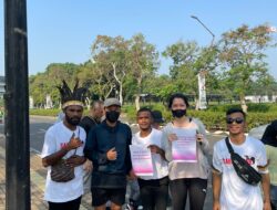 Aksi Soft Campaign Oleh KMP di Moment CFD, Sebagai Bentuk Dukungan RUU DOB Papua