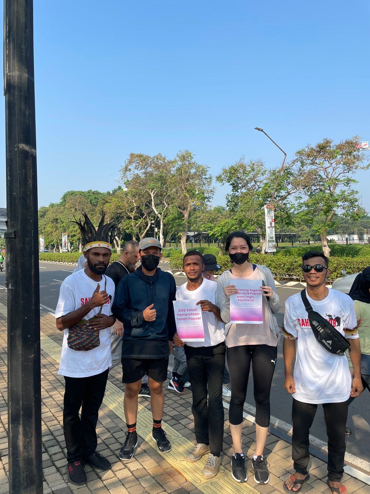 Aksi Soft Campaign Oleh KMP di Moment CFD, Sebagai Bentuk Dukungan RUU DOB Papua
