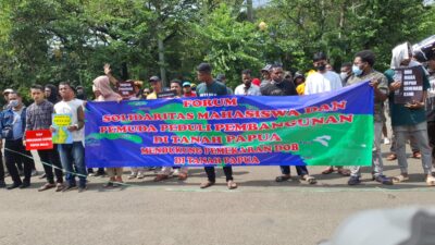 Mahasiswa dan Pemuda Papua Gelar Aksi Dukung Pemekaran Di Tanah Papua