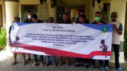 Bentangkan Spanduk, Koalisi Mahasiswa Papua di Malang Nyatakan Dukungan  DOB dan Otsus di Tanah Papua